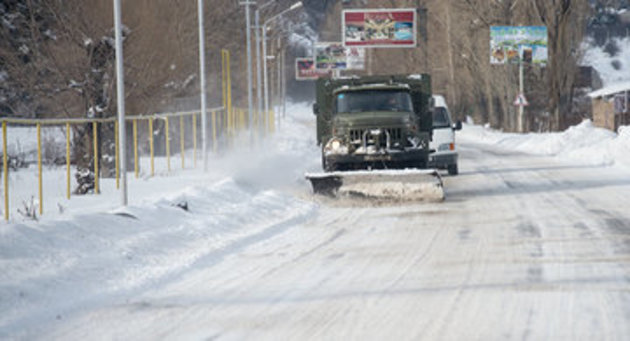 Военно-Грузинскую дорогу очистили от снега