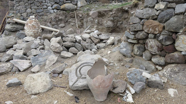 Соковыжималку XI-XII веков откопал во дворе житель Самцхе-Джавахети