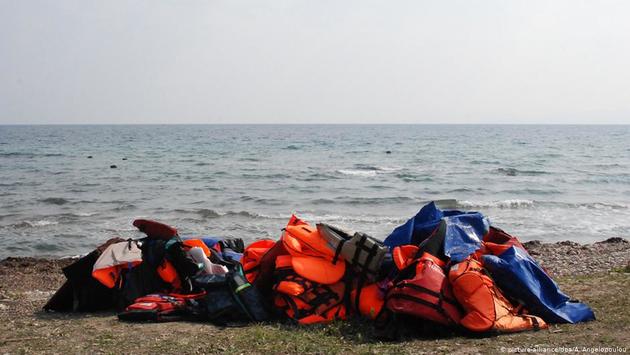 Лодка с беженцами затонула в Эгейском море