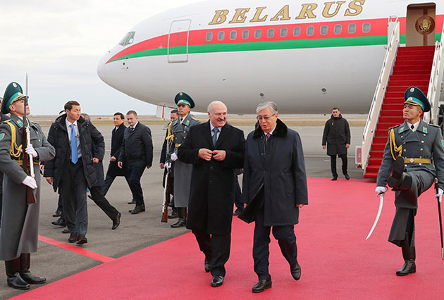 Лукашенко прилетел в Нур-Султан 