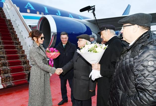Мехрибан Алиева прилетела с официальным визитом в Россию
