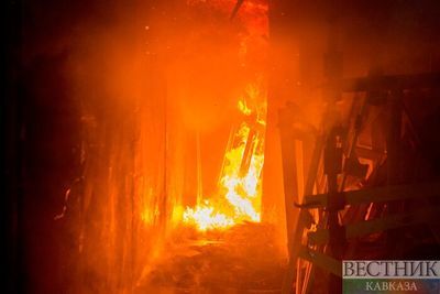 Гостиница горит в Бакуриани