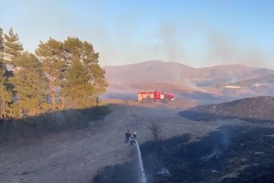 Крупный природный пожар вспыхнул под Кисловодском